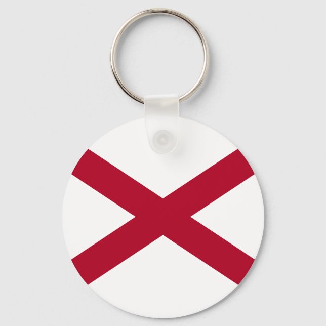 Alabama State Flag Keychain (Front)