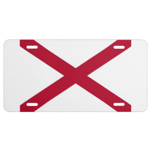 Alabama State flag License Plate