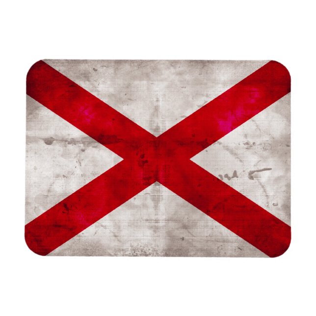 Alabama State Flag Magnet (Horizontal)