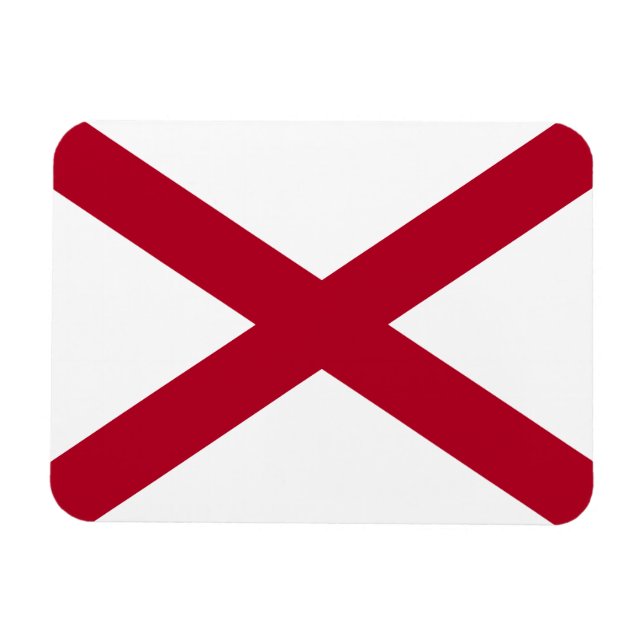 Alabama State Flag Magnet (Horizontal)