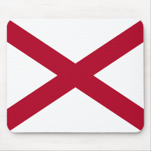 Alabama State Flag Mouse Pad