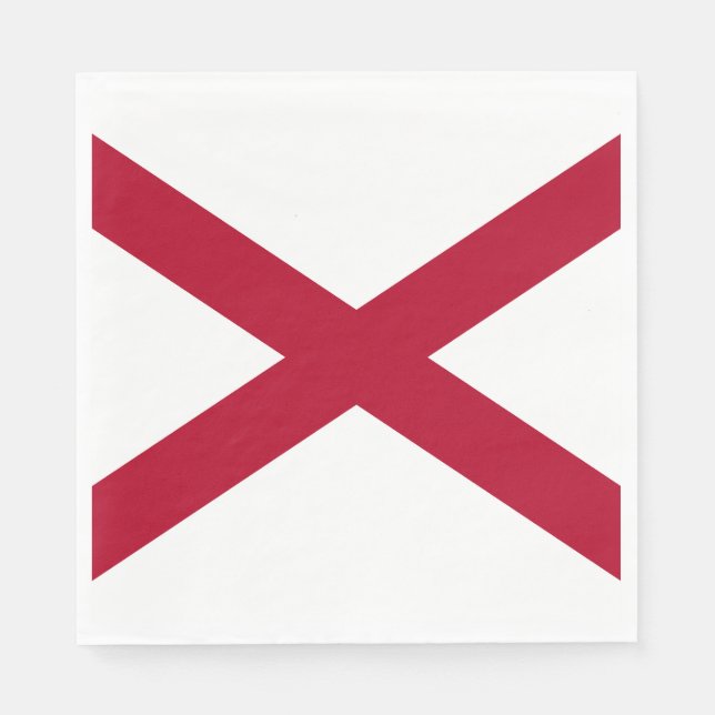 Alabama State Flag Napkins (Front)