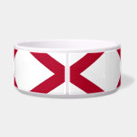 Alabama State Flag Pet Bowl<br><div class="desc">Add a touch of Alabama pride to your pet's feeding time with our exclusive pet bowl featuring the flag of Alabama! Crafted with meticulous attention to detail, this pet bowl is more than just a feeding accessory; it’s a celebration of Alabama heritage and cultural pride. The bowl prominently displays the...</div>