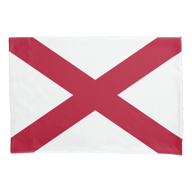 Alabama State Flag Pillow Case (Front)
