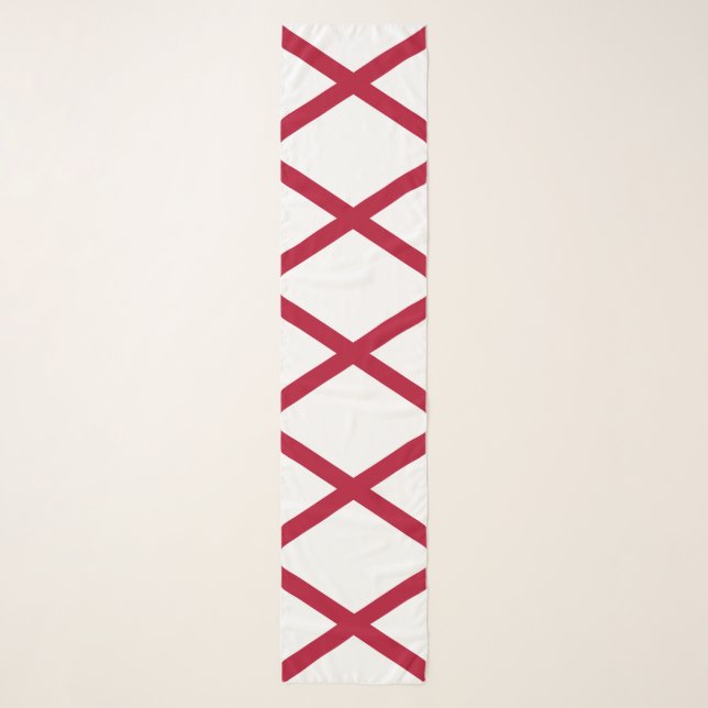 Alabama State Flag Scarf (Front)