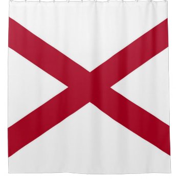 Alabama State Flag Shower Curtain by YLGraphics at Zazzle