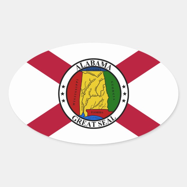 Alabama State Flag/ State seal superimposed (Front)
