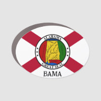 Alabama State Flag/ State seal superimposed