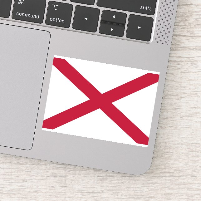 Alabama State Flag Sticker (Detail)