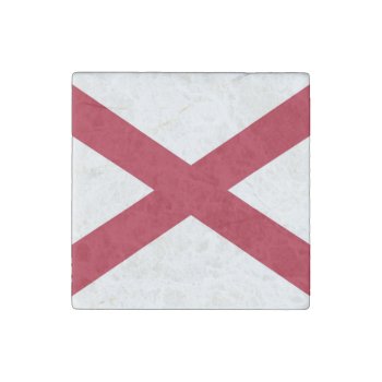 Alabama State Flag Stone Magnet by YLGraphics at Zazzle