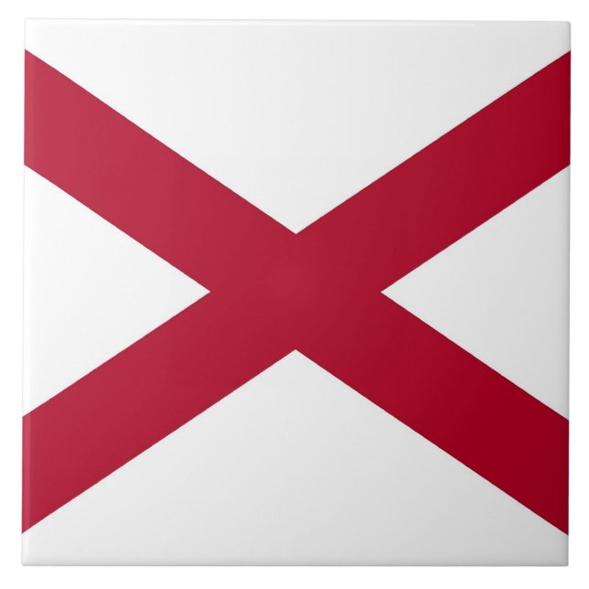 Alabama State Flag Tile (Front)