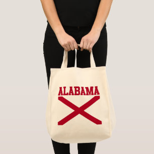 Alabama State Flag Tote Bag