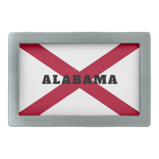 Alabama State Flag, USA Belt Buckle