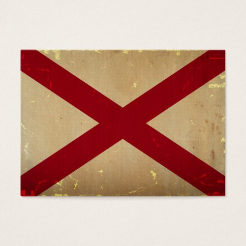 Alabama State Flag VINTAGE. Business Card Templates
