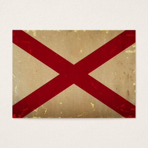 Customizable Alabama State Flag VINTAGE. Business Card Templates
