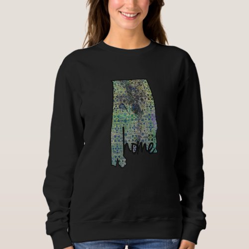 Alabama State Grunge Design Sweatshirt