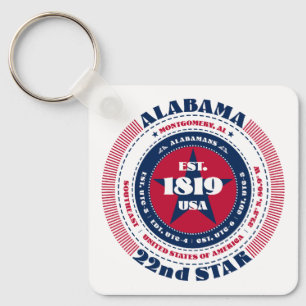 Alabama State Keychain