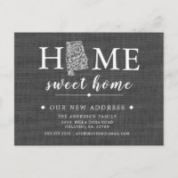 Alabama State Moving Announcement Post Card