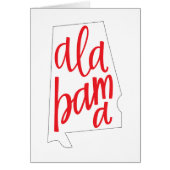 Alabama State Outline (Front)