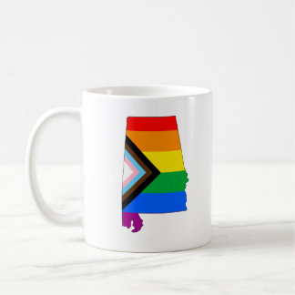 Alabama State Pride LGBTQ Progress Pride Coffee Mug