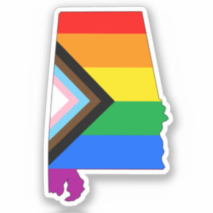 Alabama State Pride LGBTQ Progress Pride Sticker