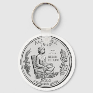 Alabama State Quarter Keychain