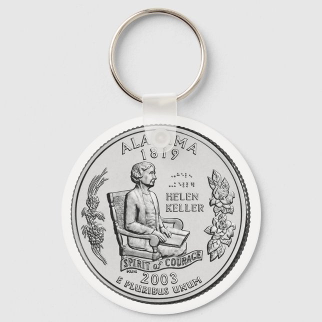 Alabama State Quarter Keychain (Front)