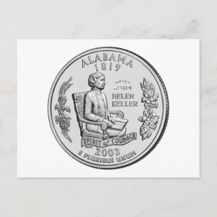 Alabama State Quarter Postcard