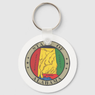 Alabama State Seal Keychain