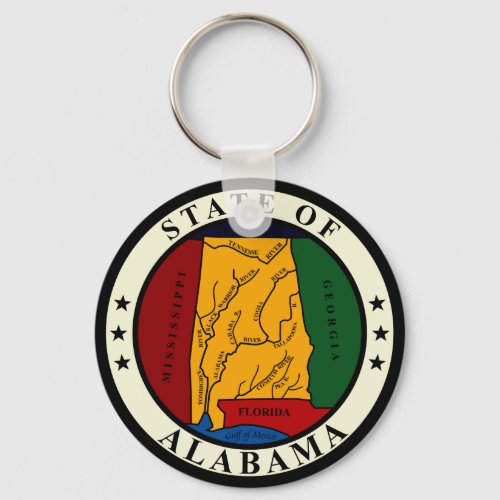 Alabama State Seal Keychain