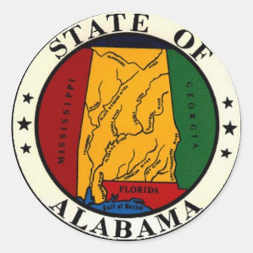 Alabama State Seal Stickers