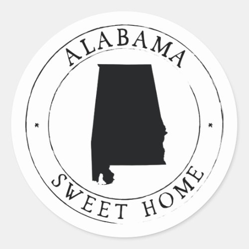 Alabama State Sticker Envelope Seal