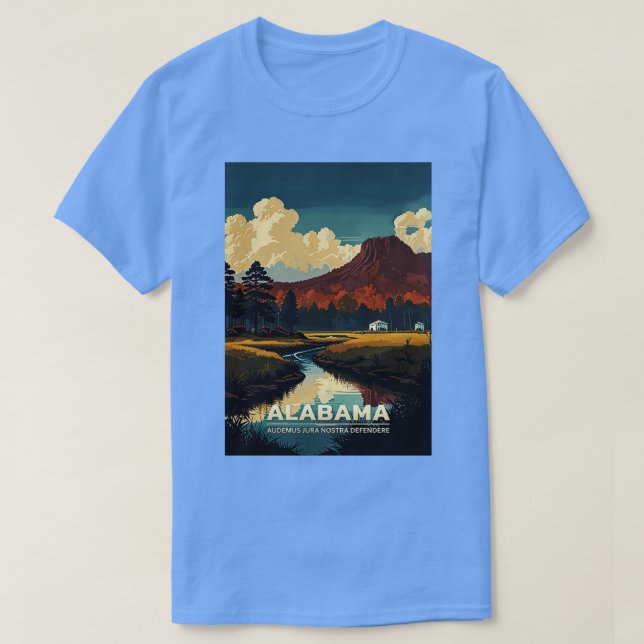 Alabama State Travel 3 T-Shirt (Design Front)