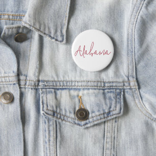 Alabama State Travel Souvenir Gift Button