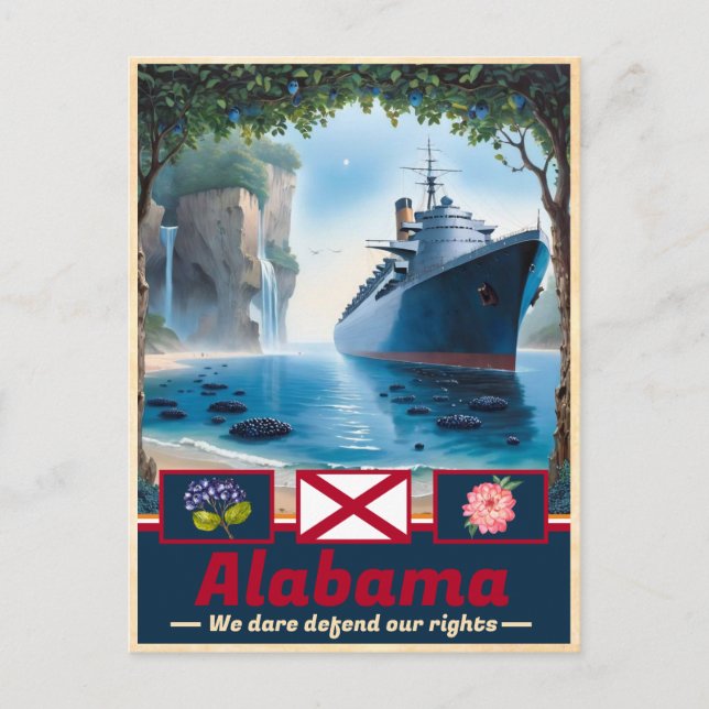 Alabama Surreal Splendor: Artistic Postcard (Front)