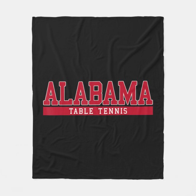Alabama Table Tennis  Fleece Blanket (Front)