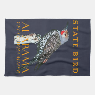 Alabama Territory Bird The Common Flicker Kitchen Towel