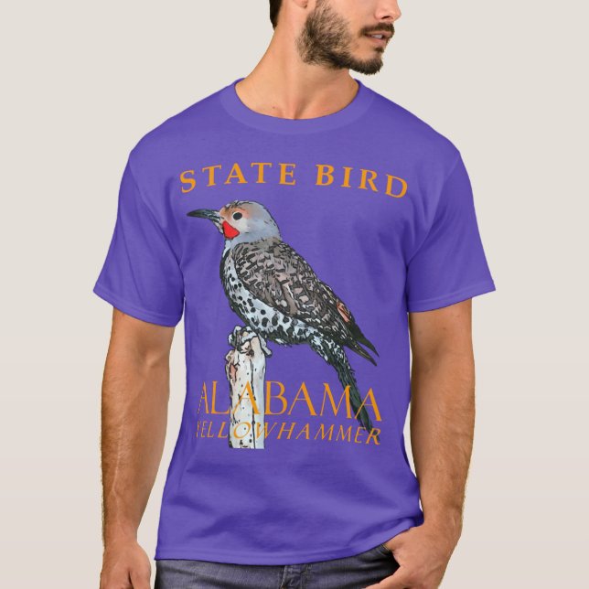 Alabama Territory Bird The Common Flicker Oversize T-Shirt (Front)