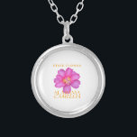 Alabama Territory Flower Camellia Sasanqua Silver Plated Necklace<br><div class="desc">Alabama Territory Flower Camellia Sasanqua is a cute, educational vector illustration. The yearly crop in Alabama provides two-thirds of these flowers for the eastern United States. A fun state theme designed for Alabamans. Ideal for anyone born in or visiting Alabama Celebrate the natural beauty and heritage of Alabama territory with...</div>