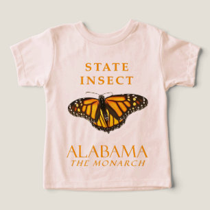 Alabama Territory Insect The Monarch Toddler T-shirt