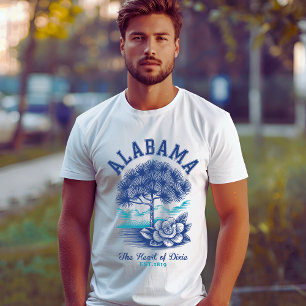 Alabama “The Heart of Dixie” Camellia Flower T-Shirt