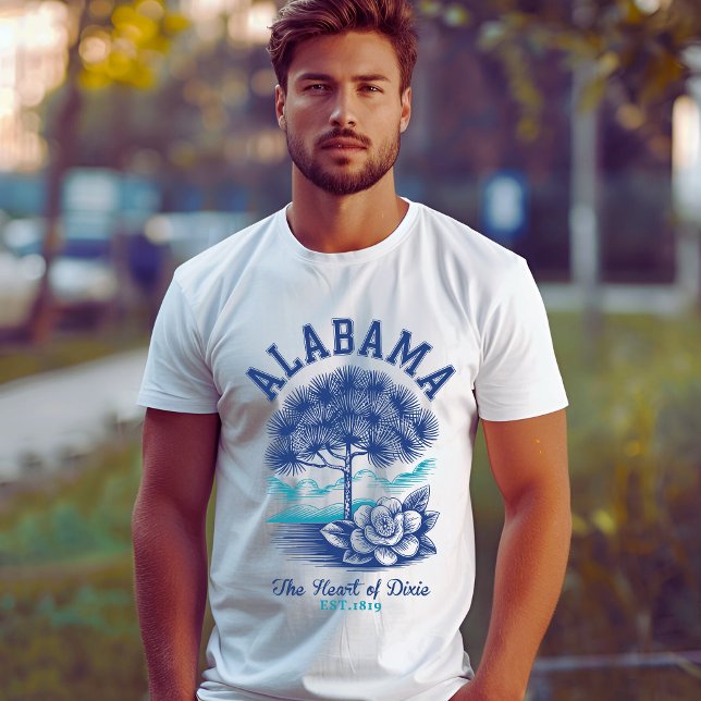 Alabama “The Heart of Dixie” Camellia Flower  T-Shirt (Creator Uploaded)