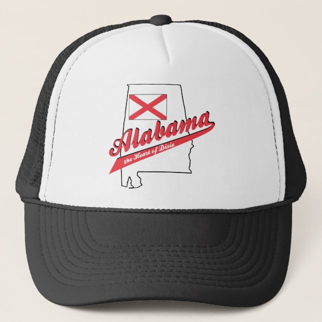 Alabama - The Heart of Dixie Trucker Hat (Front)
