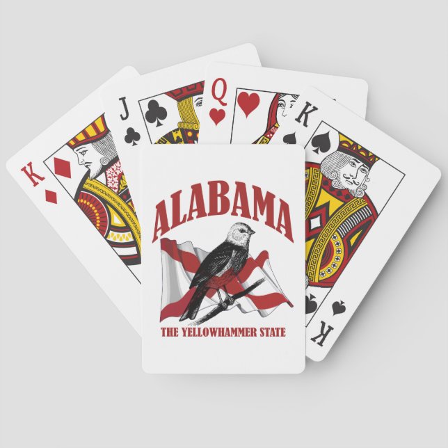Alabama,The Yellowhammer State Poker Cards (Back)
