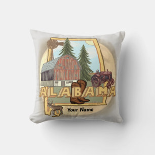 Alabama  throw pillow