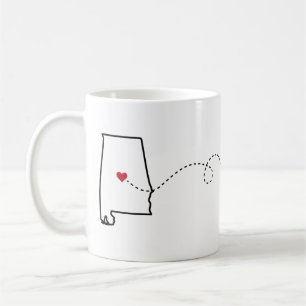 Alabama to Kentucky - Heart2Heart Coffee Mug