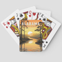 Alabama Travel Art Vintage