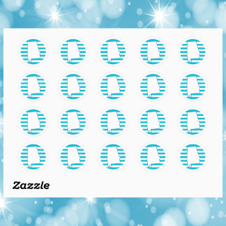 Alabama US State Outline Circle Blue Classic Round Sticker