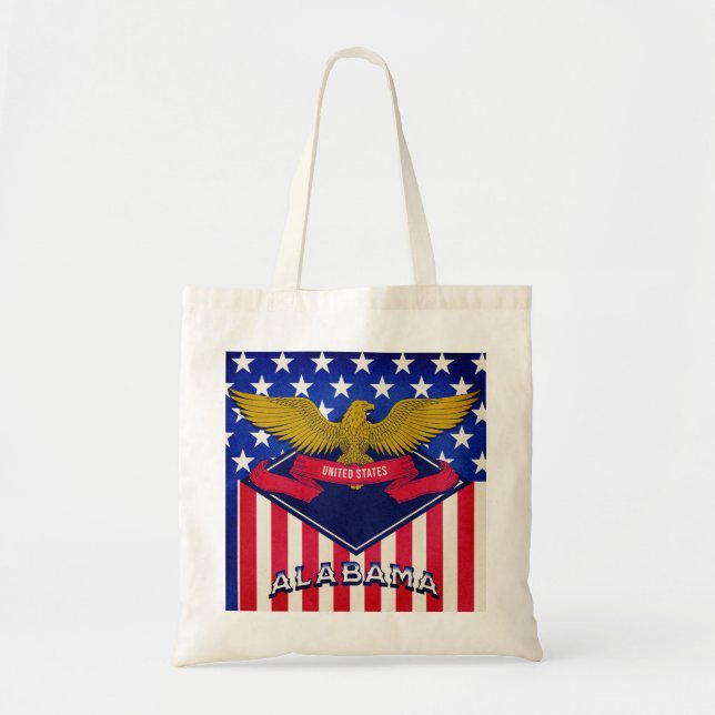 Alabama USA Flag   Tote Bag (Front)