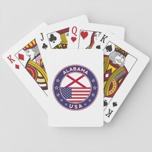 Alabama USA States Alabama Poker Cards